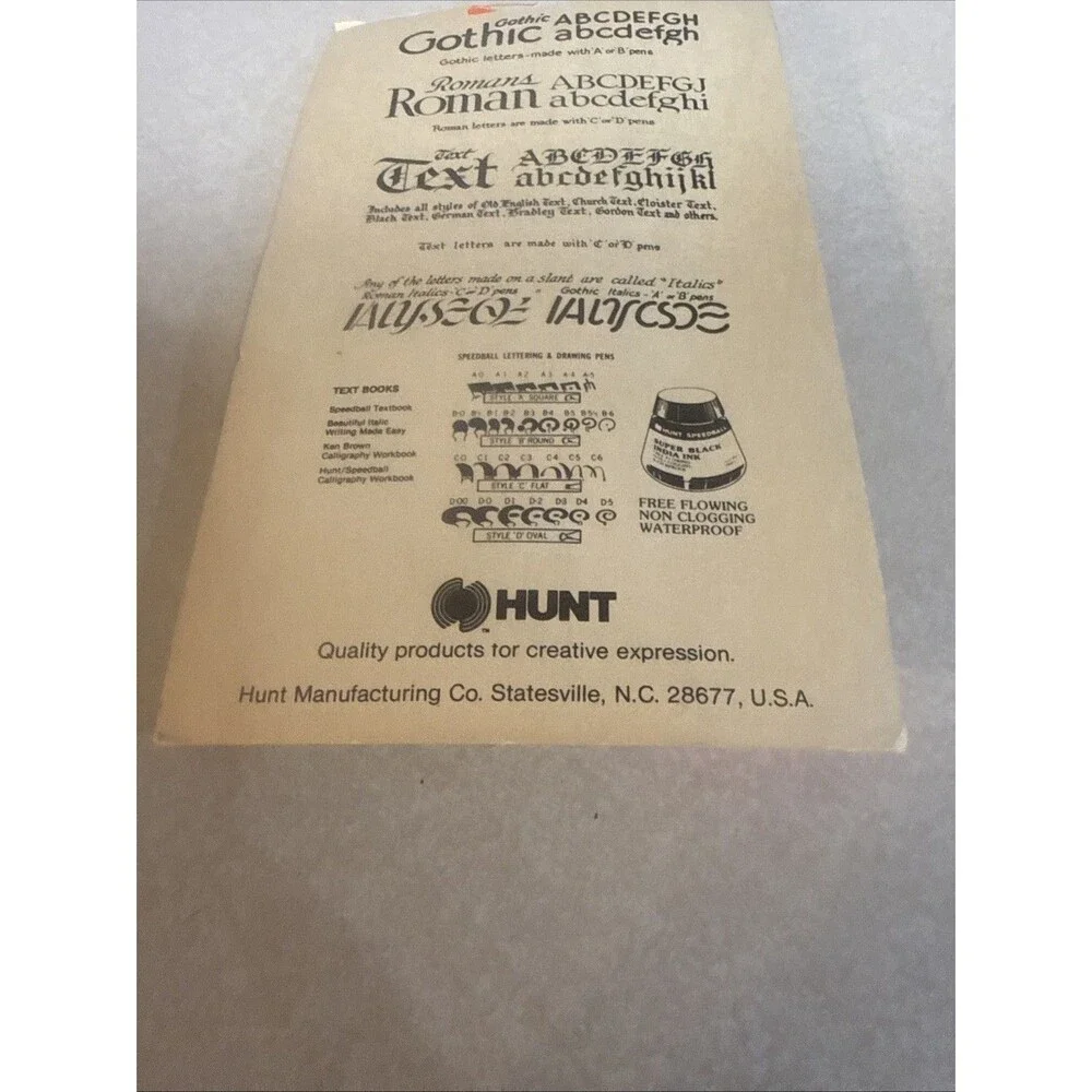 Speedball C Style Lettering Set